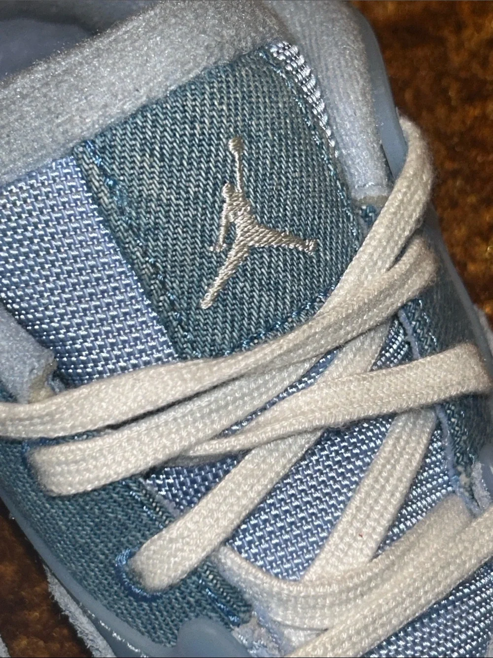 Jordan Kids' Light Blue and White Sneakers